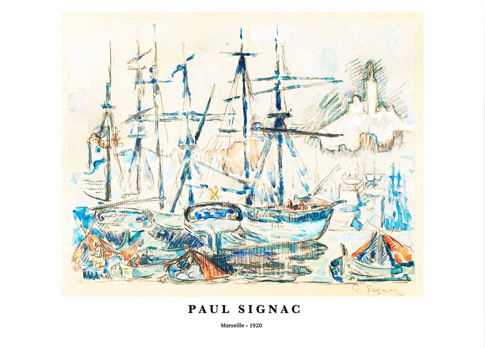 "Paul Signac - Marseille Poster"