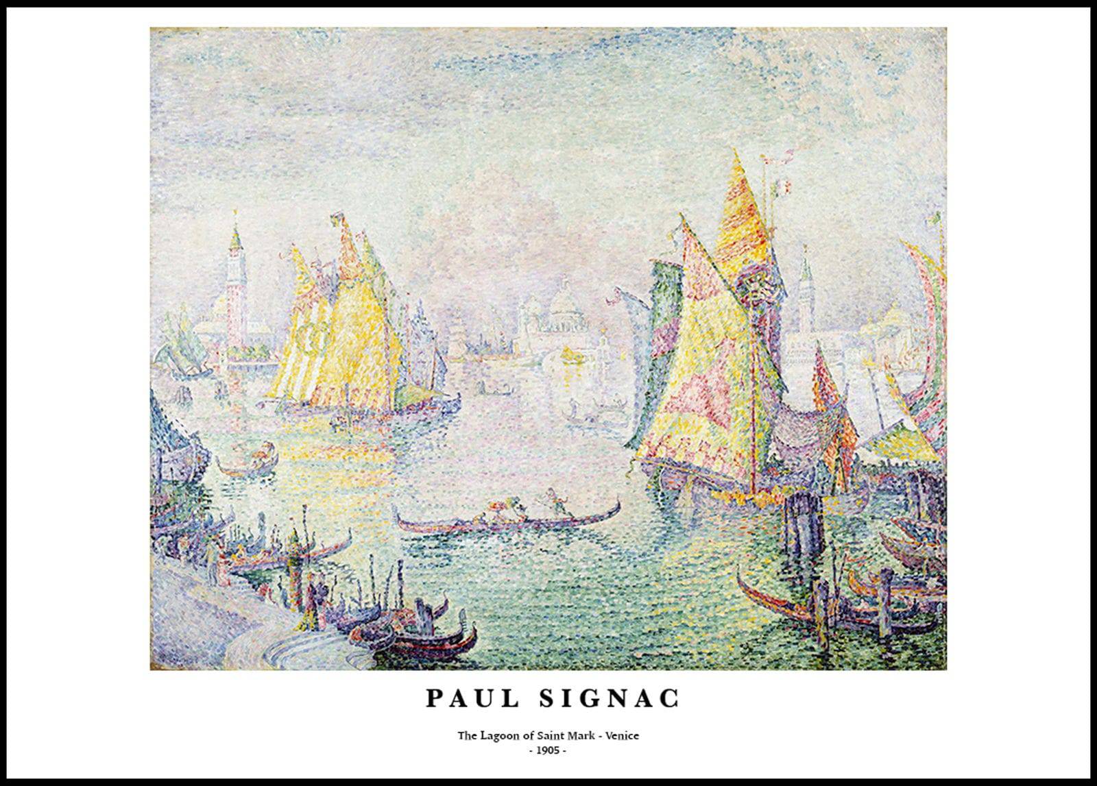 "Paul Signac - The Lagoon of Saint Mark 'Venice' Poster"
