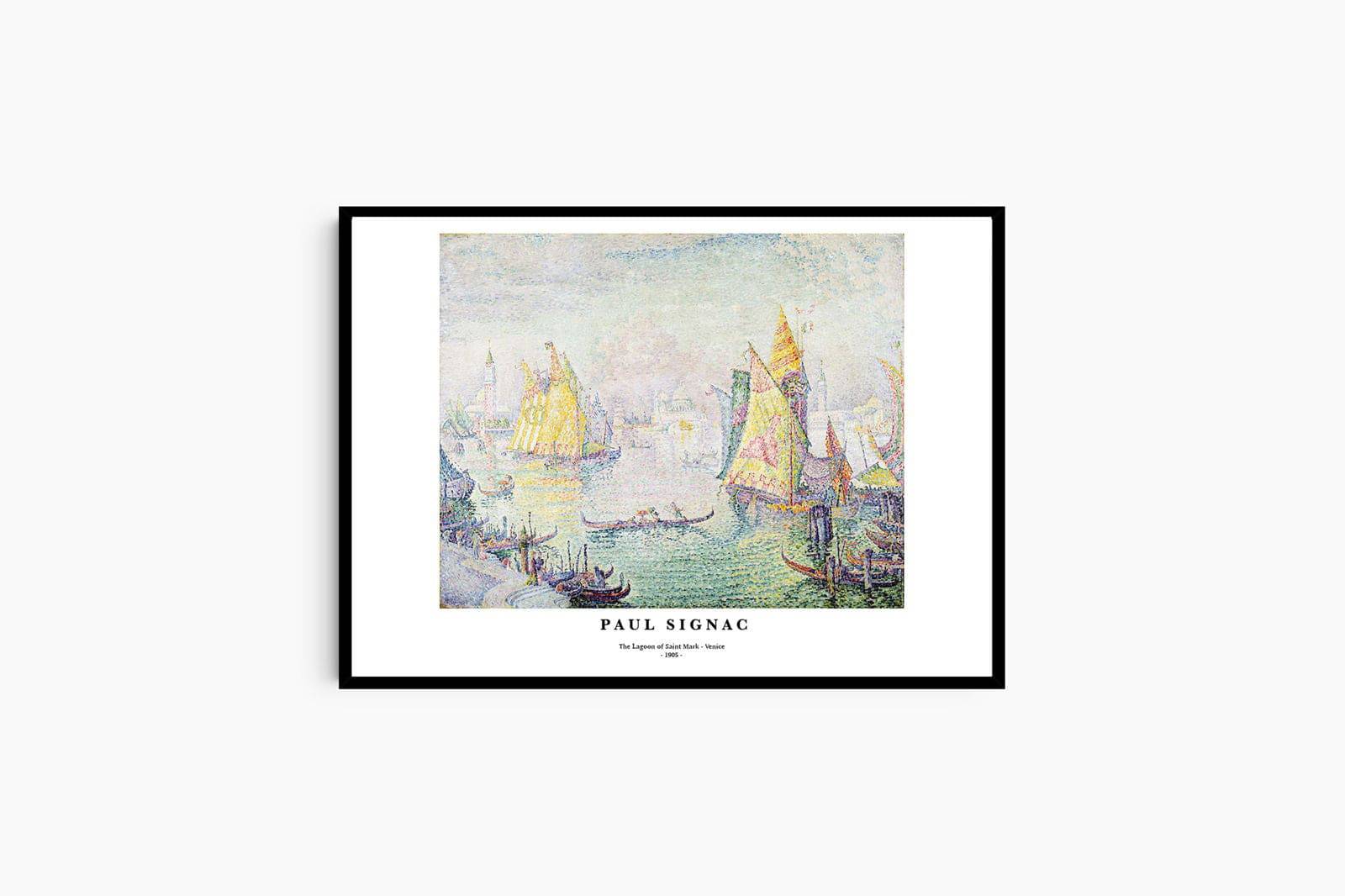 "Paul Signac - The Lagoon of Saint Mark 'Venice' Poster"