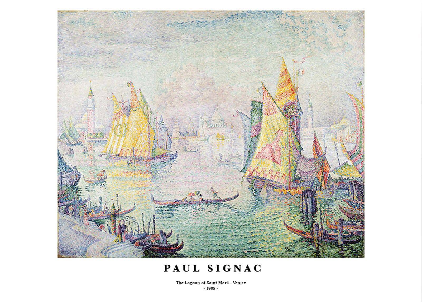 "Paul Signac - The Lagoon of Saint Mark 'Venice' Poster"
