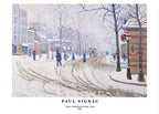 "Paul Signac - Snow - Boulevard de Clichy - Paris Poster"