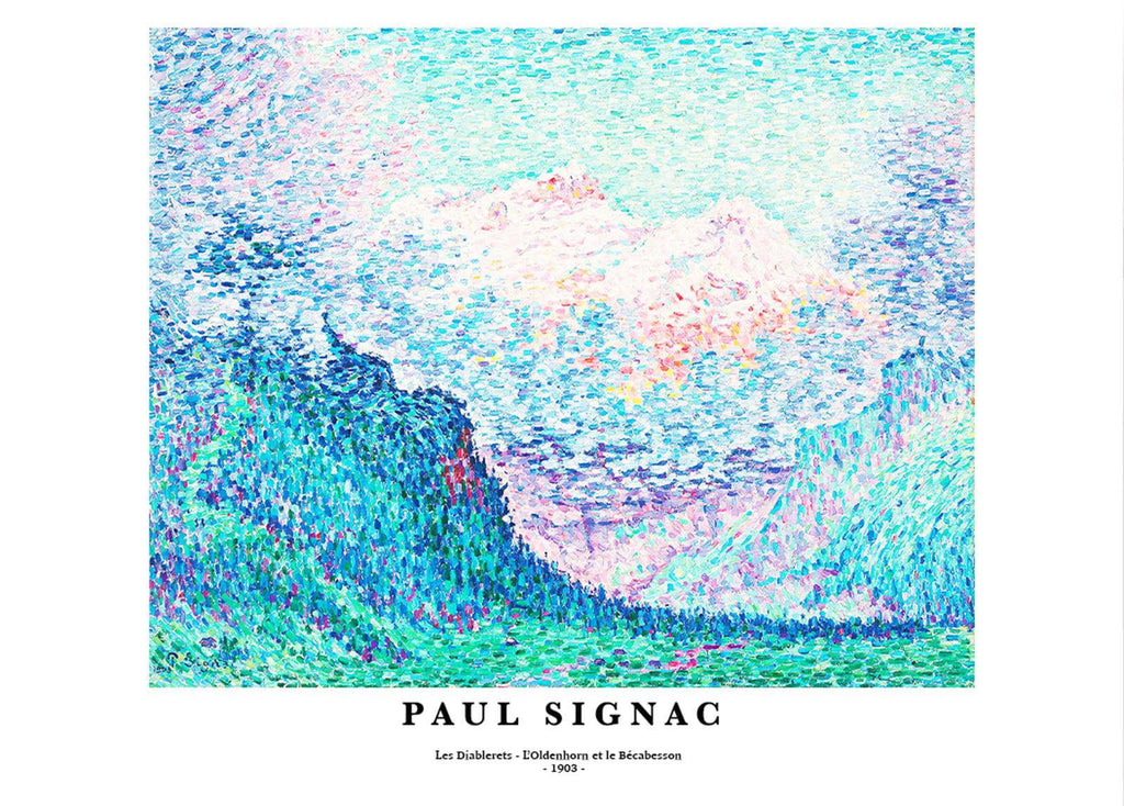 "Paul Signac - Les Diablerets 'L’Oldenhorn et le Bécabesson' Poster"