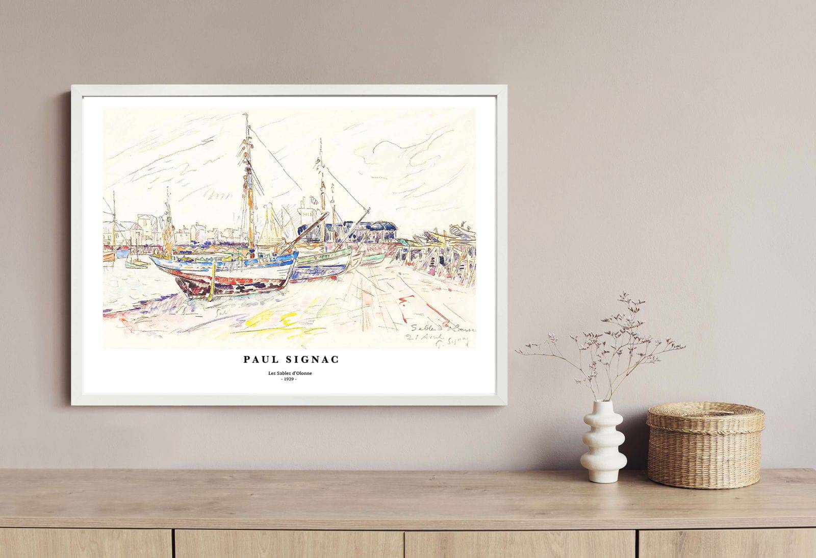 "Paul Signac - Les Sables d'Olonne Poster"