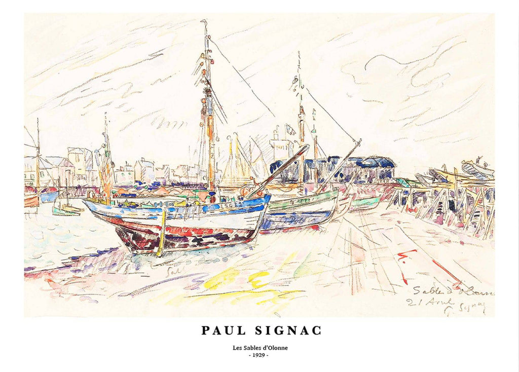 "Paul Signac - Les Sables d'Olonne Poster"