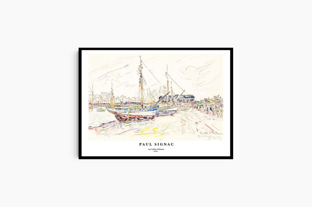 "Paul Signac - Les Sables d'Olonne Poster"