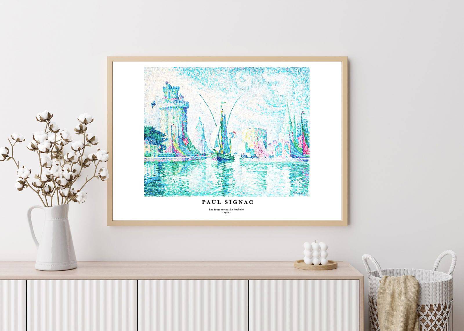 "Paul Signac - Les Tours Vertes - La Rochelle Poster"