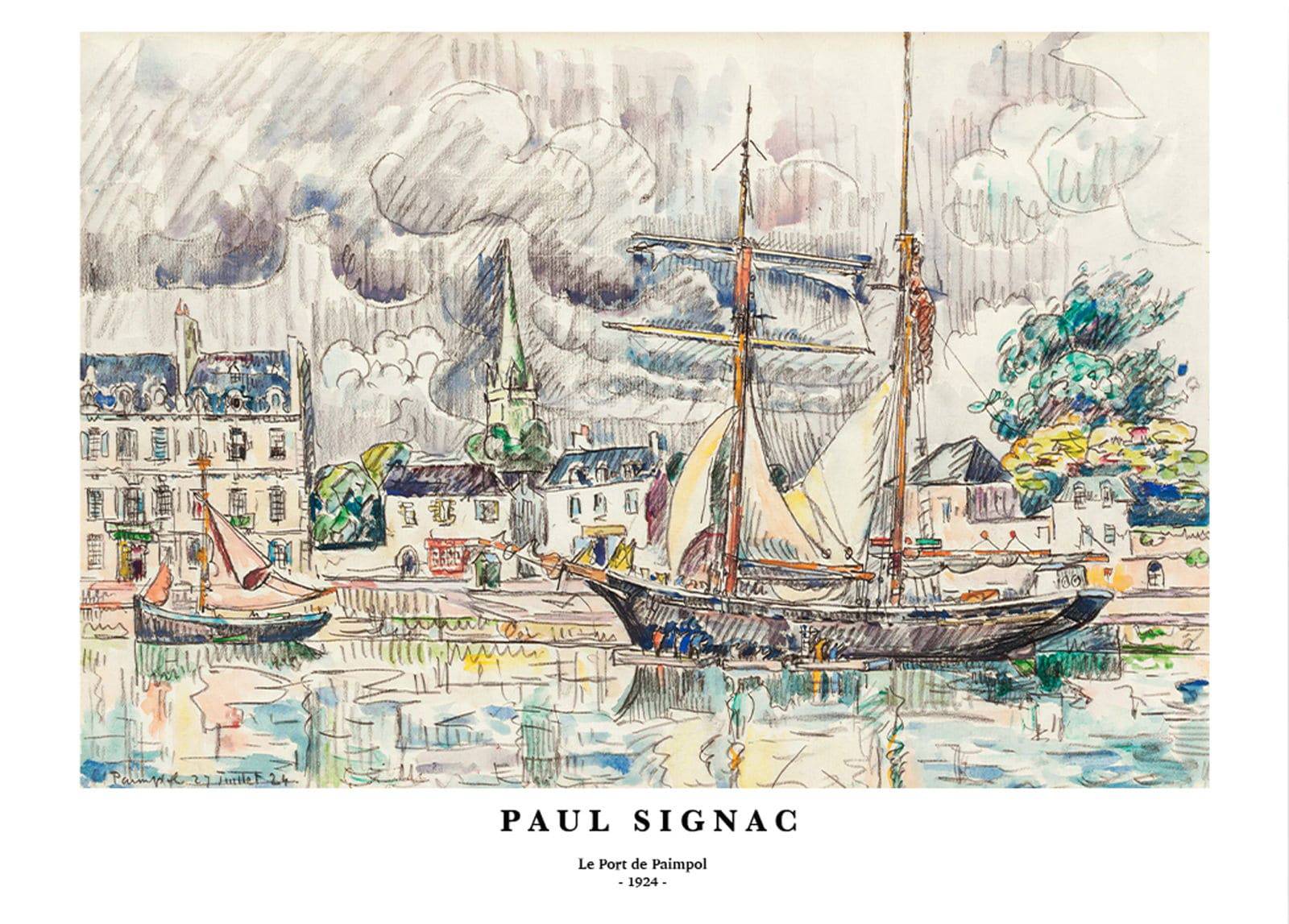 "Paul Signac - Le Port de Paimpol Poster"