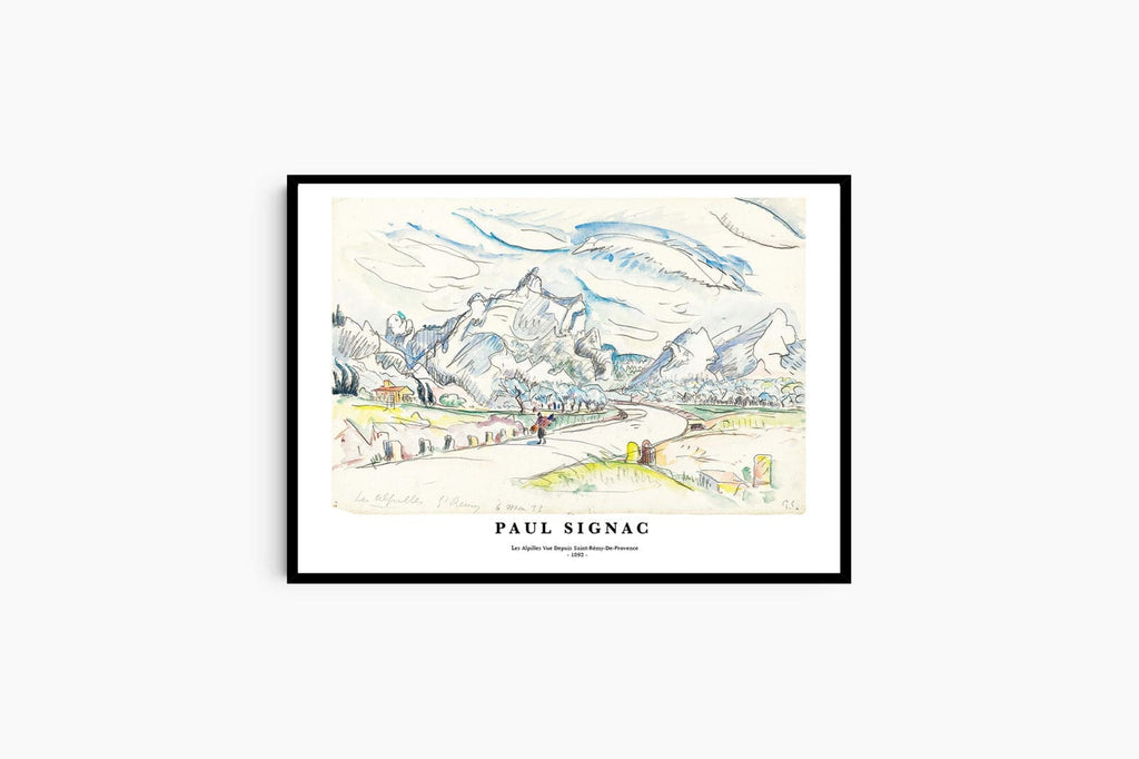 "Paul Signac - Les Alpilles Vue Depuis Saint-Rémy-De-Provence Poster"