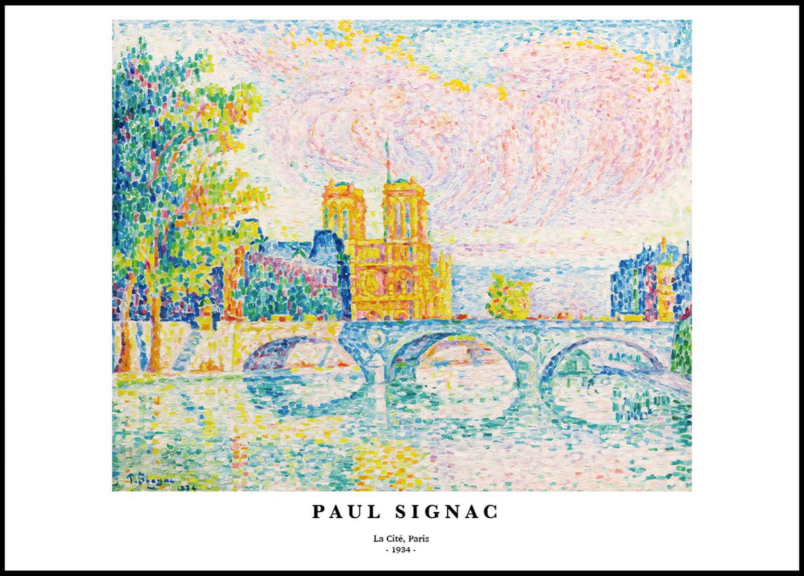 "Paul Signac - La Cité, Paris Poster"