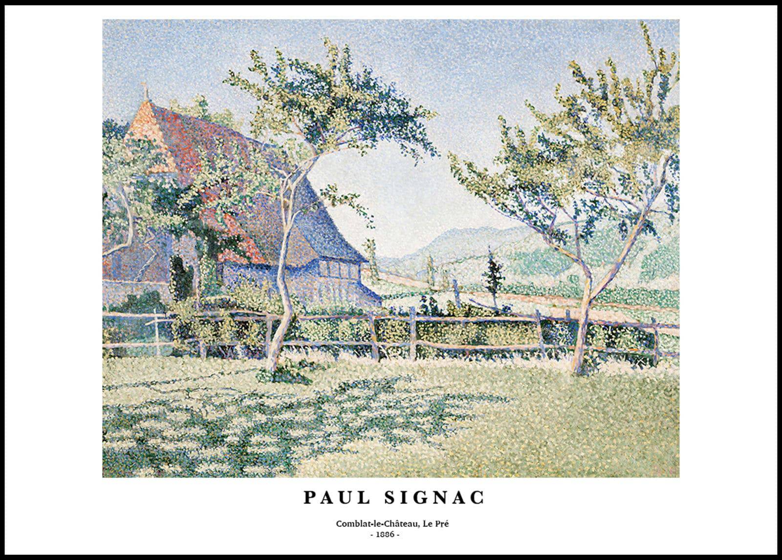 "Paul Signac - Comblat-Le-Chateau, Le Pré Poster"