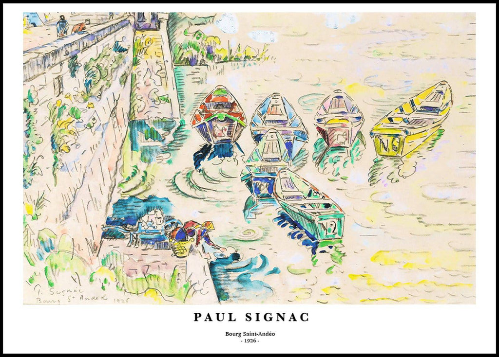 "Paul Signac - Bourg Saint-Andéo Poster"