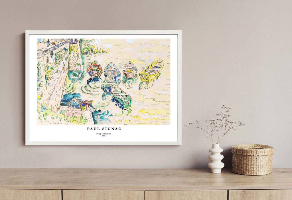 "Paul Signac - Bourg Saint-Andéo Poster"