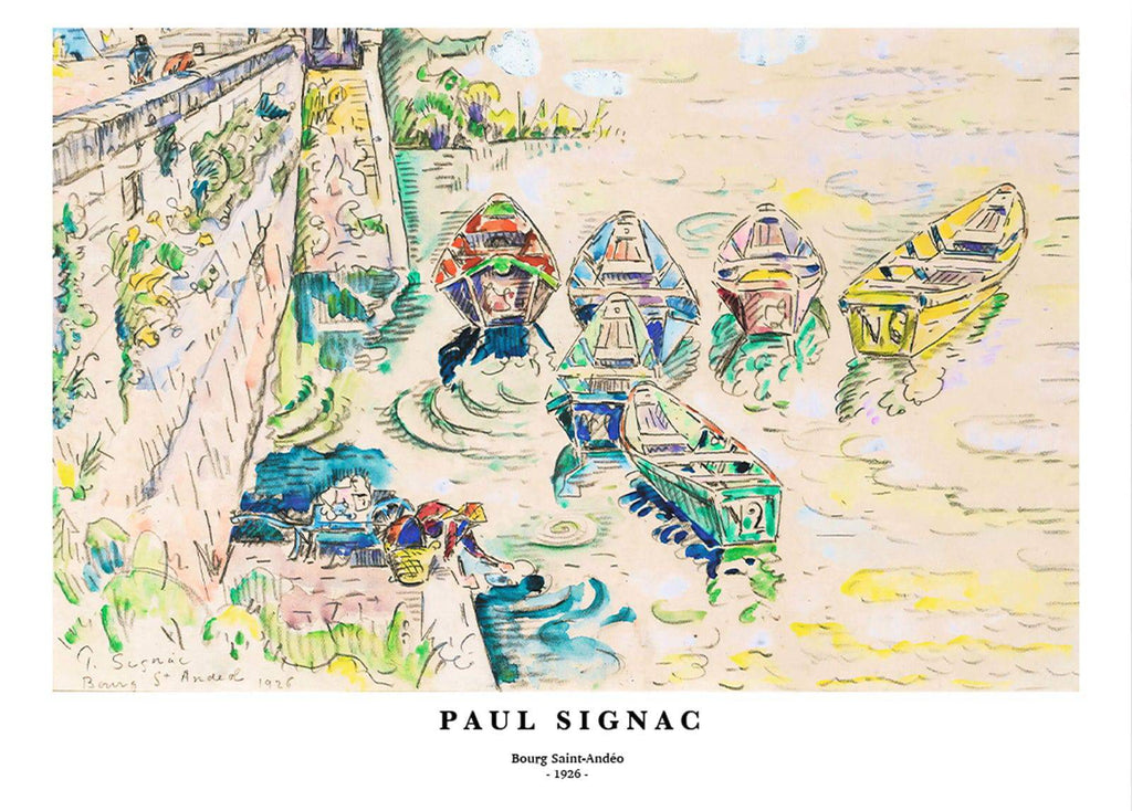 "Paul Signac - Bourg Saint-Andéo Poster"
