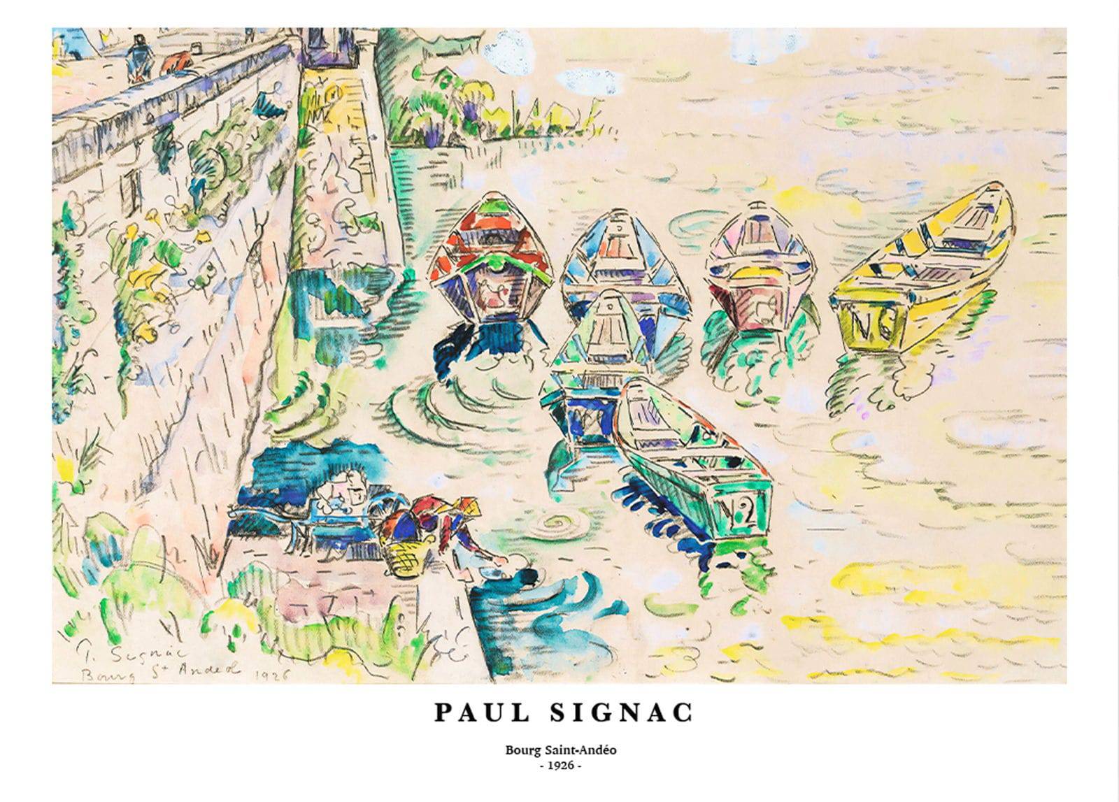 "Paul Signac - Bourg Saint-Andéo Poster"
