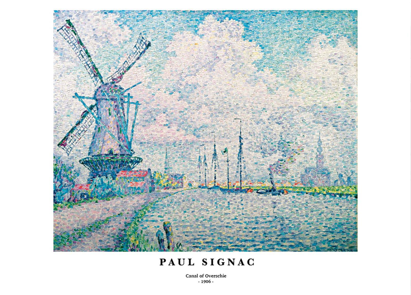 "Paul Signac - Canal of Overschie Poster"