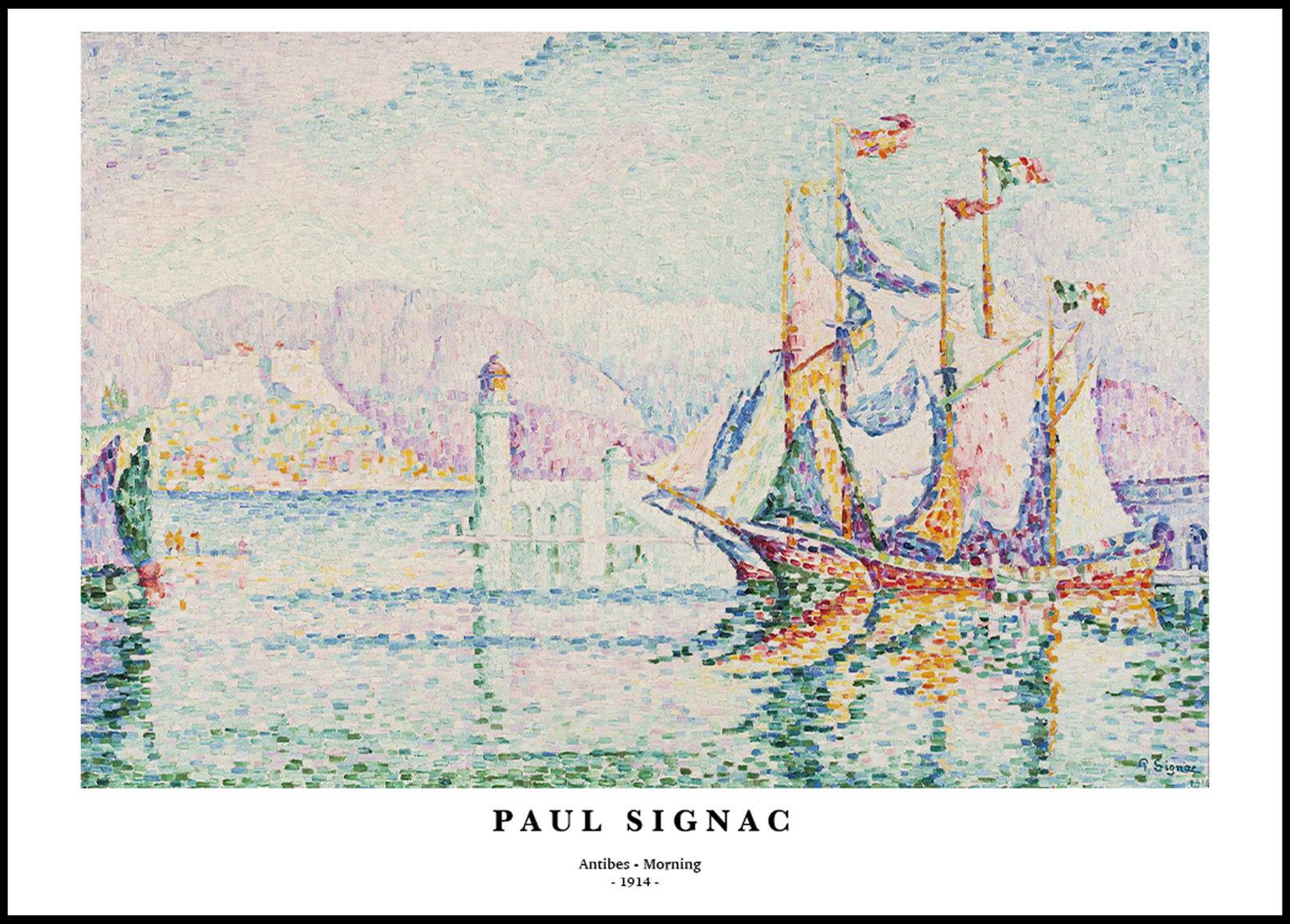 "Paul Signac - Antibes - Morning Poster"