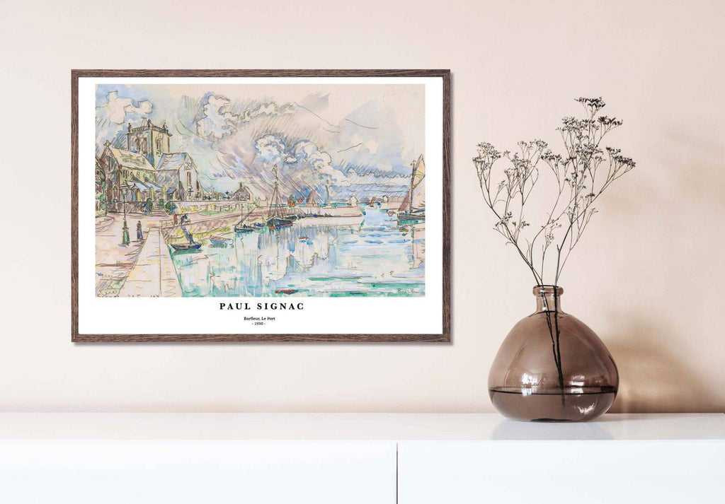 "Paul Signac - Barfleur, Le Port Poster"