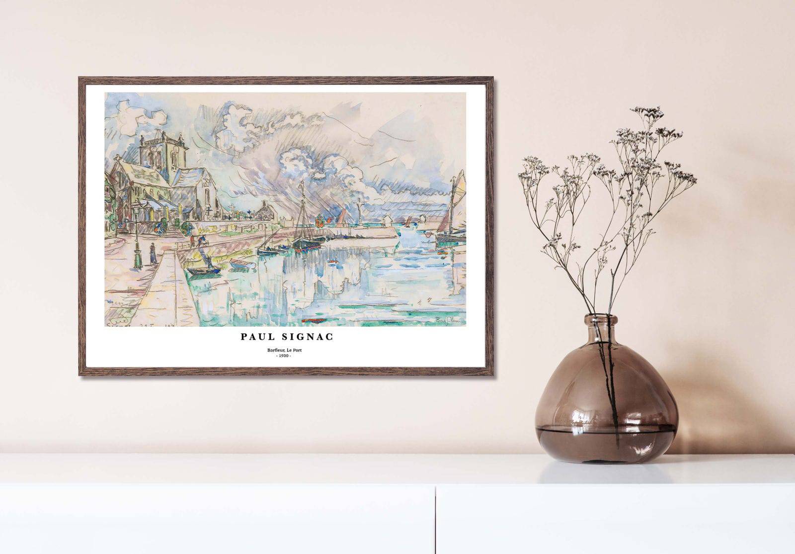 "Paul Signac - Barfleur, Le Port Poster"