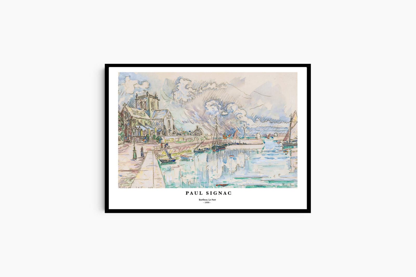 "Paul Signac - Barfleur, Le Port Poster"