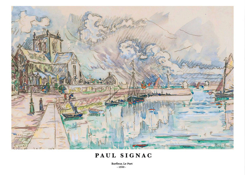 "Paul Signac - Barfleur, Le Port Poster"