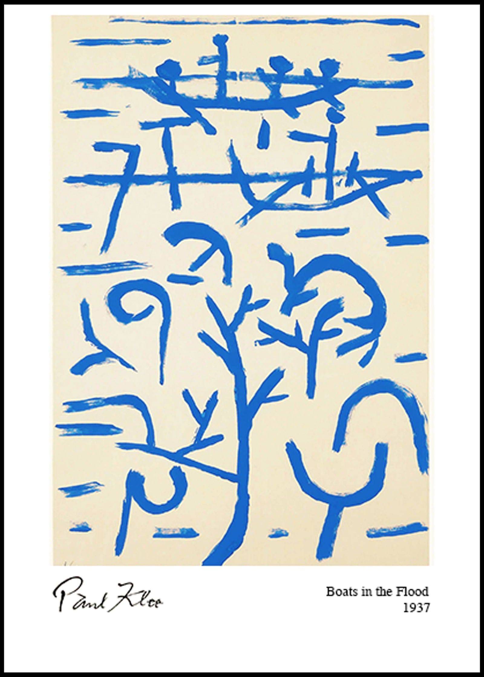 "Paul Klee - Boats in the Flood Poster"