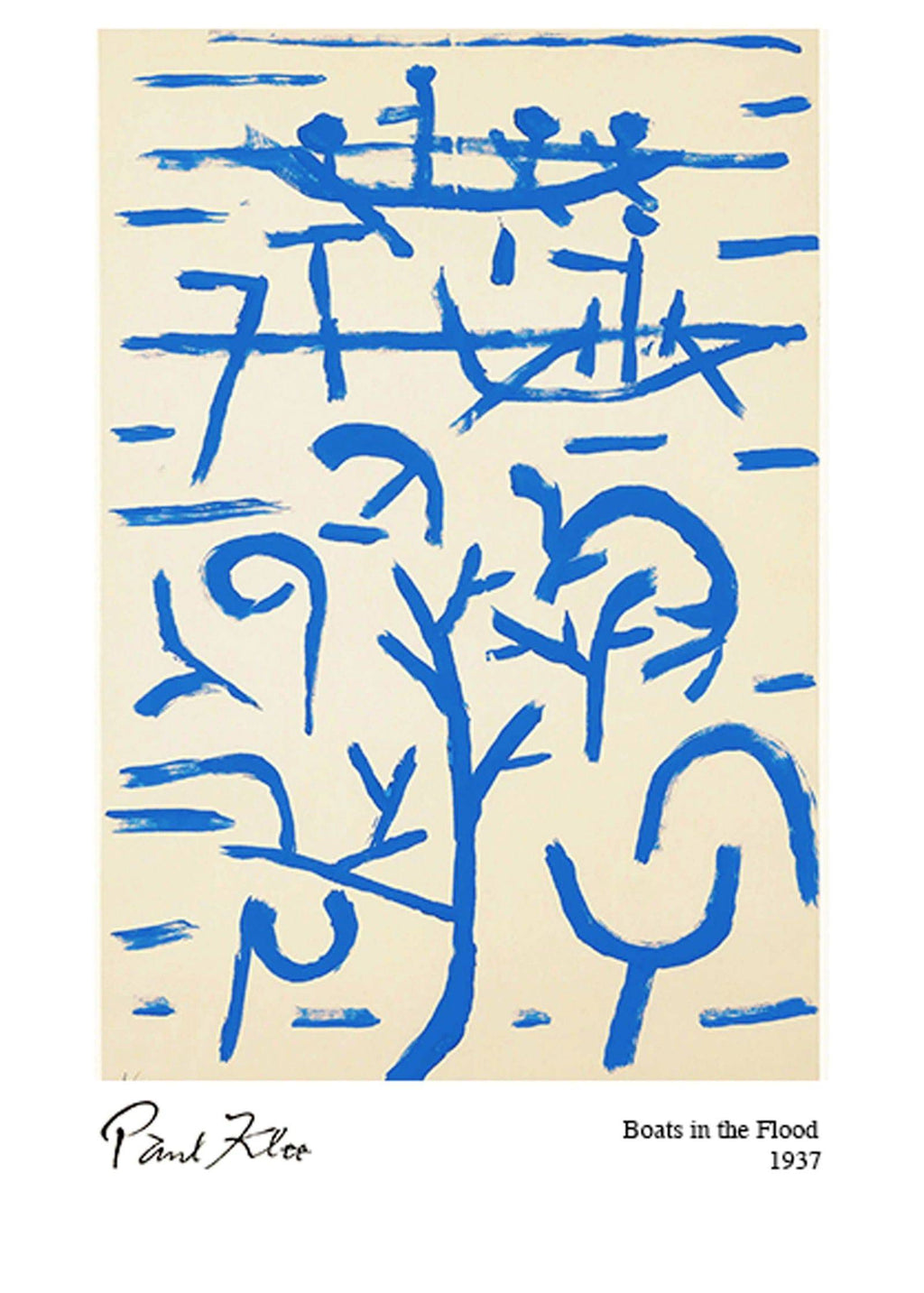 "Paul Klee - Boats in the Flood Poster"