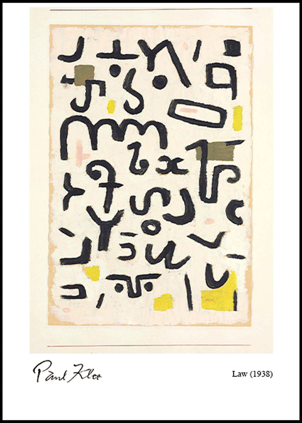 "Paul Klee - Law Poster"