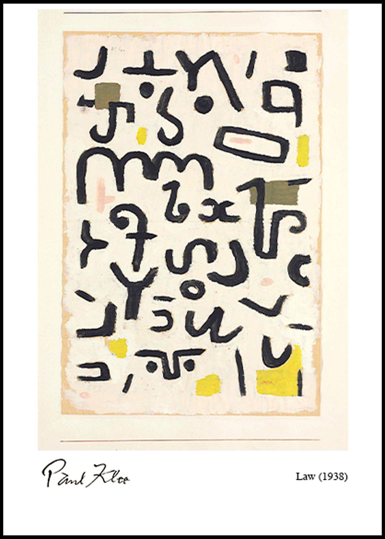 "Paul Klee - Law Poster"