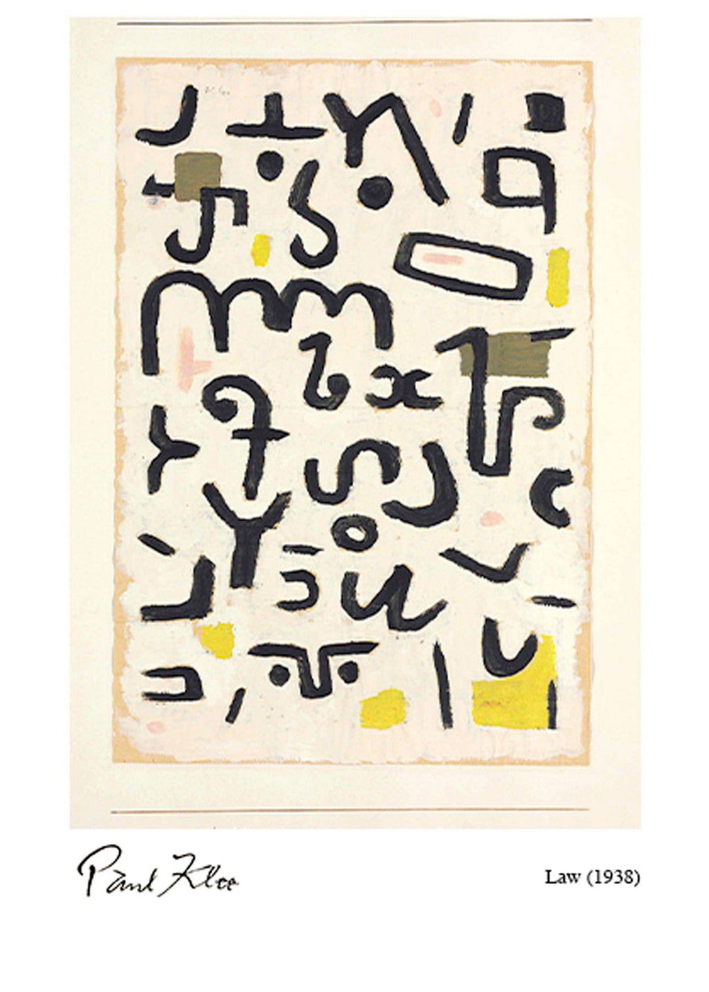 "Paul Klee - Law Poster"