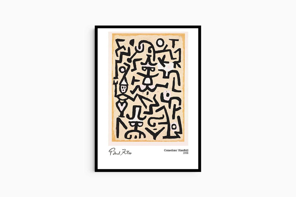 "Paul Klee - Comedians' Handbill Poster"