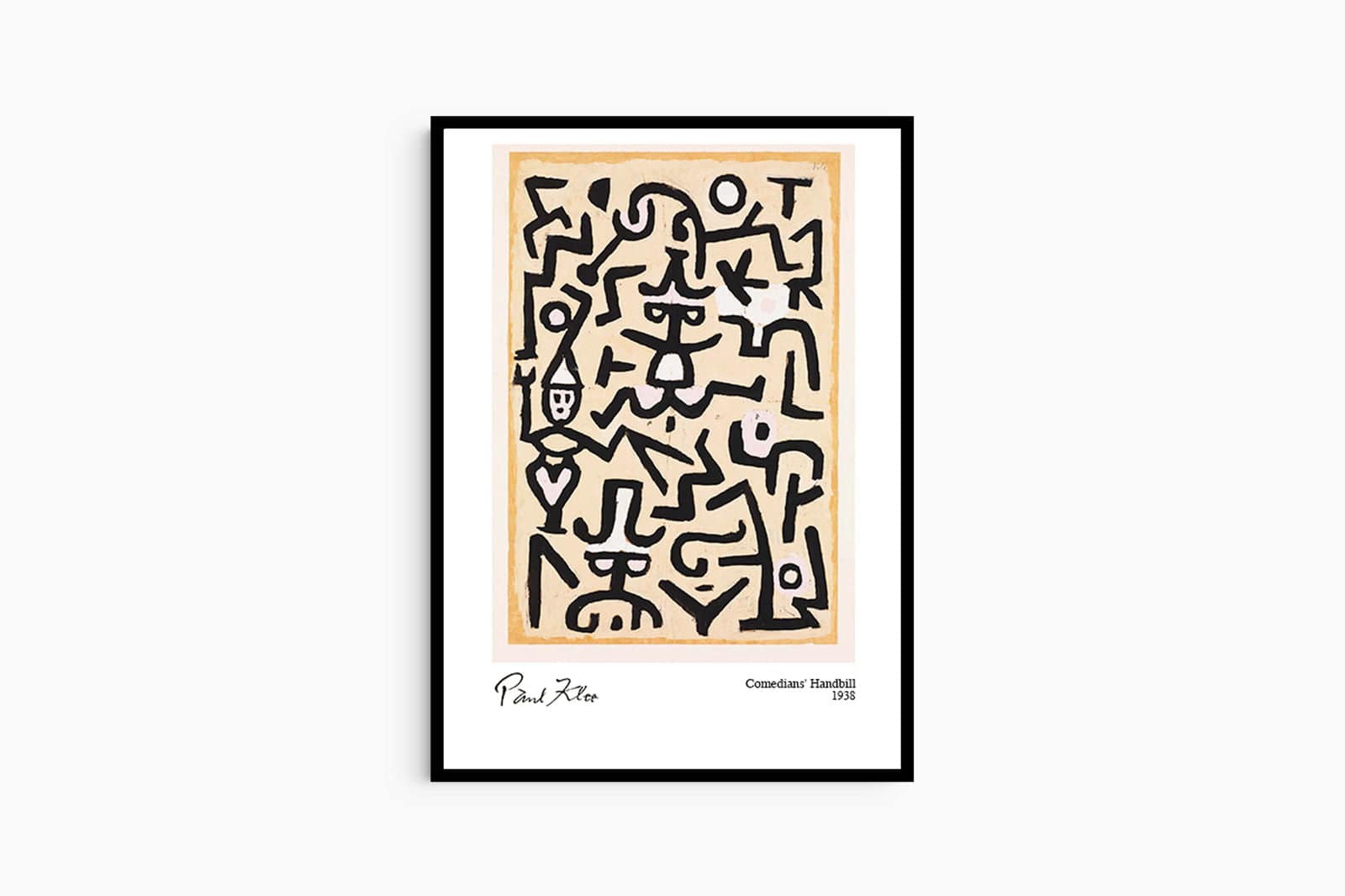 "Paul Klee - Comedians' Handbill Poster"