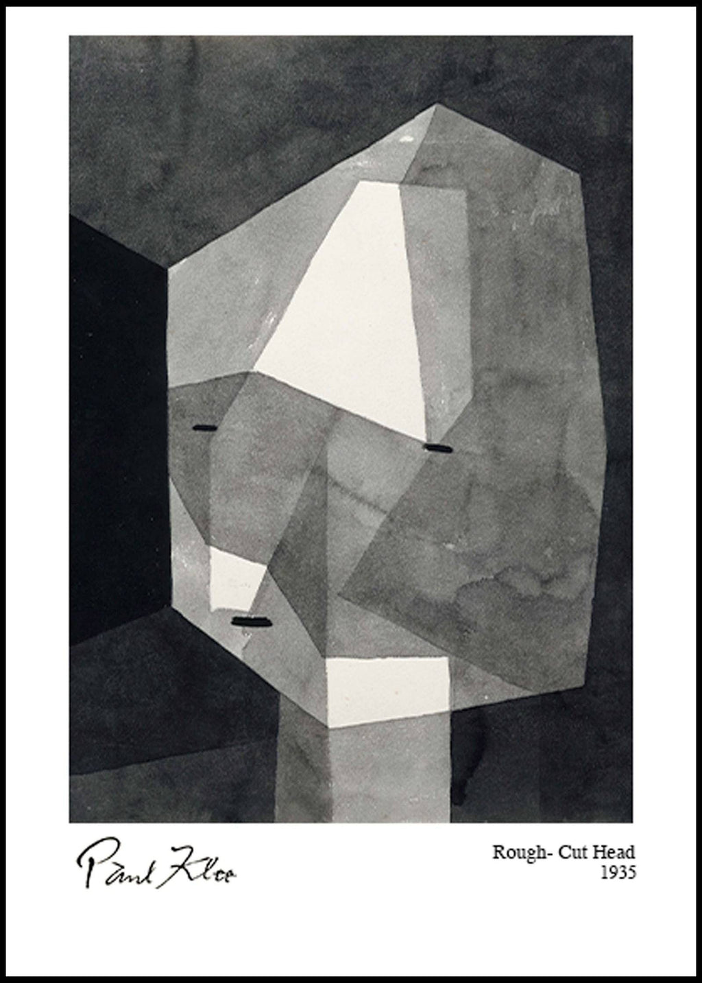 "Paul Klee - Rough Cut Head Poster"