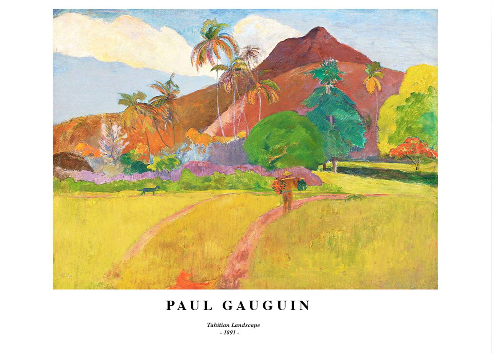 "Paul Gauguin - Tahitian Landscape No 1 Poster"