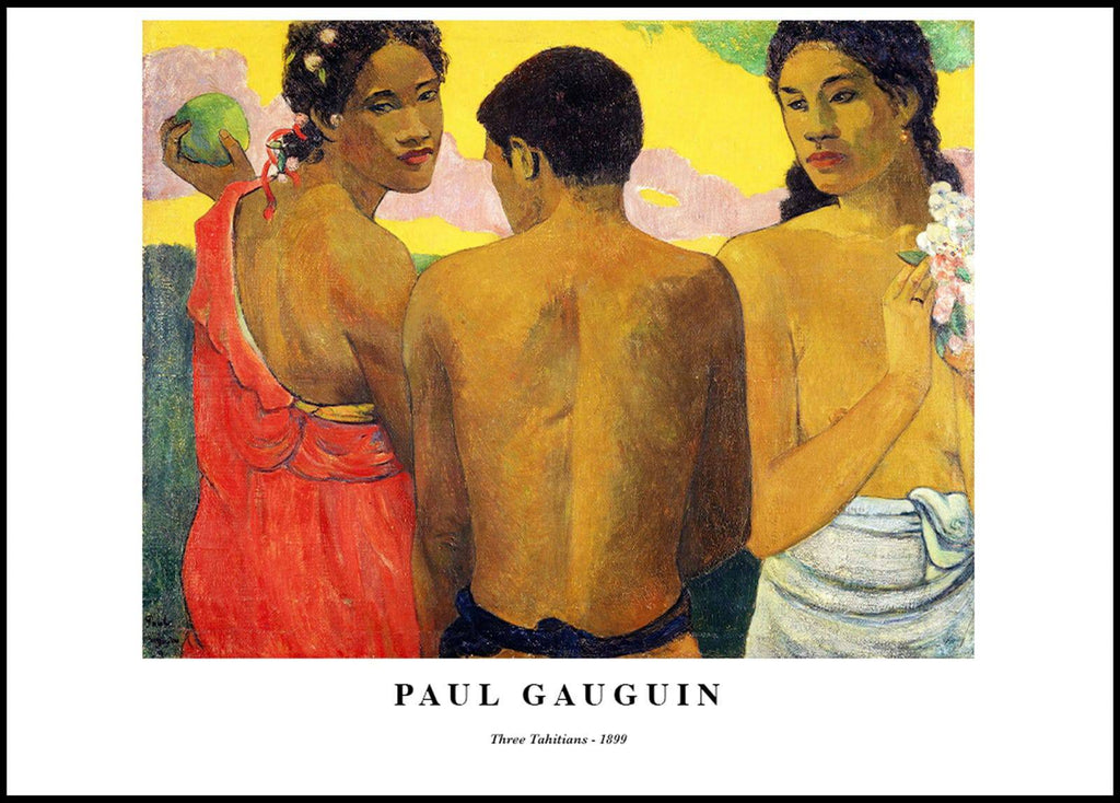 "Paul Gauguin - Three Tahitians Poster"