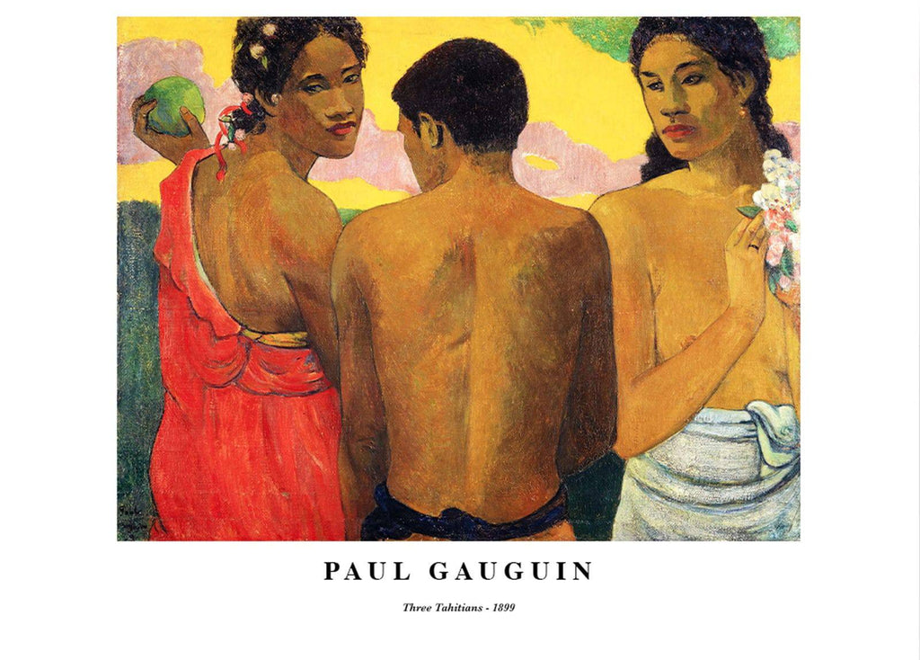"Paul Gauguin - Three Tahitians Poster"