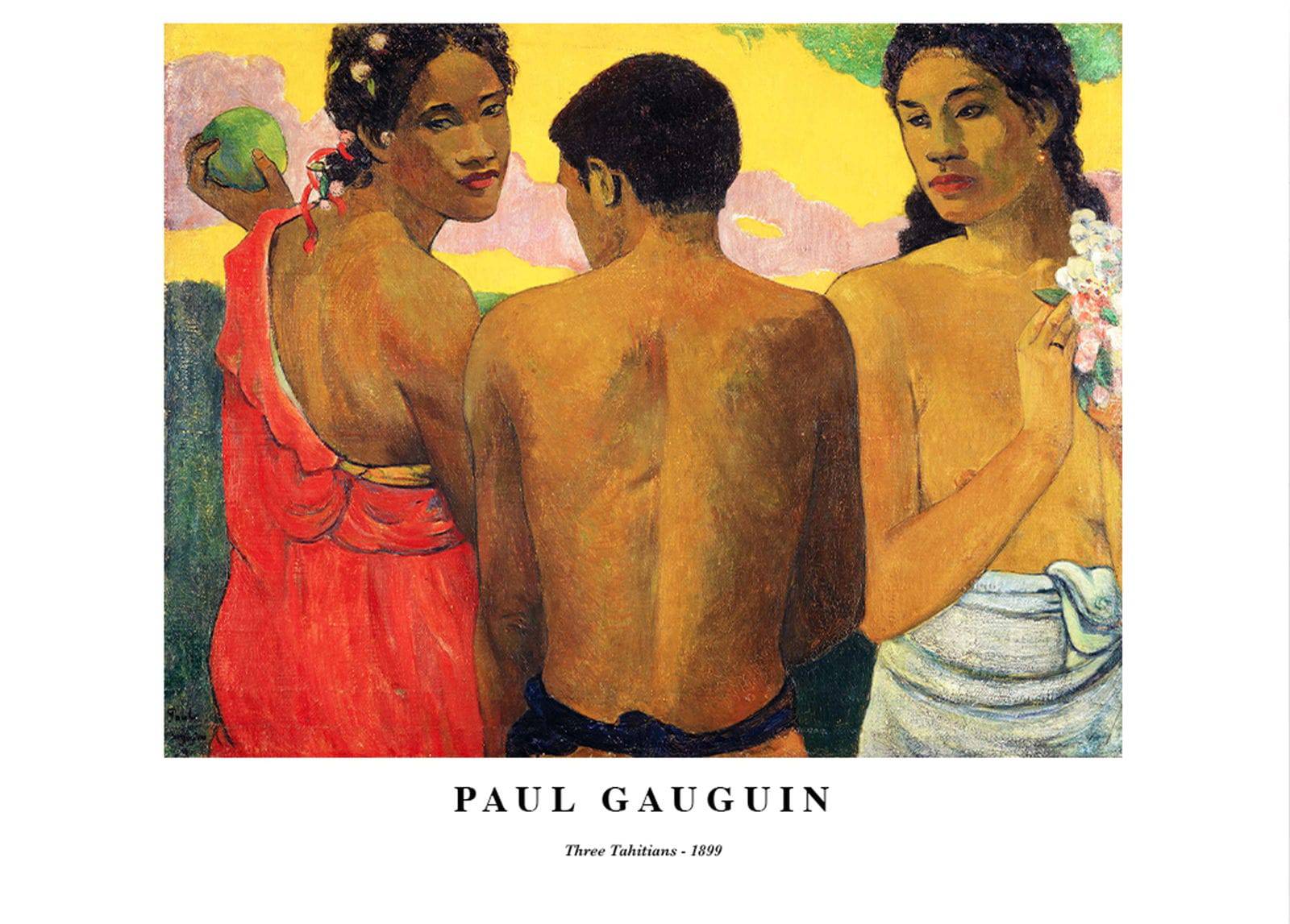 "Paul Gauguin - Three Tahitians Poster"
