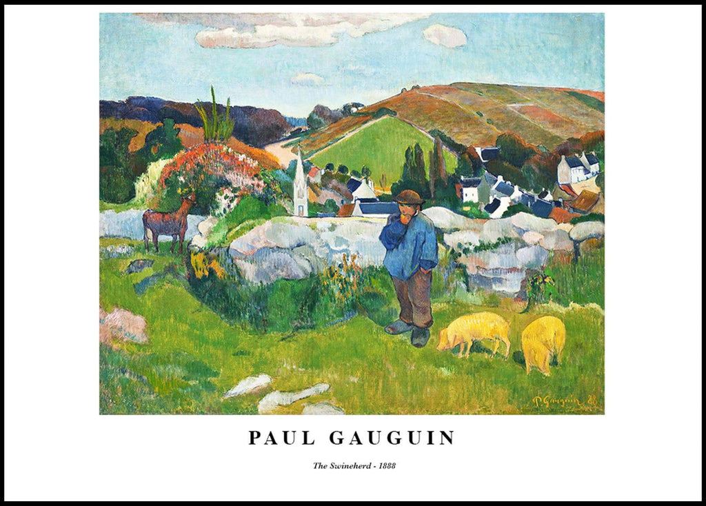 "Paul Gauguin - The Swineherd Poster"