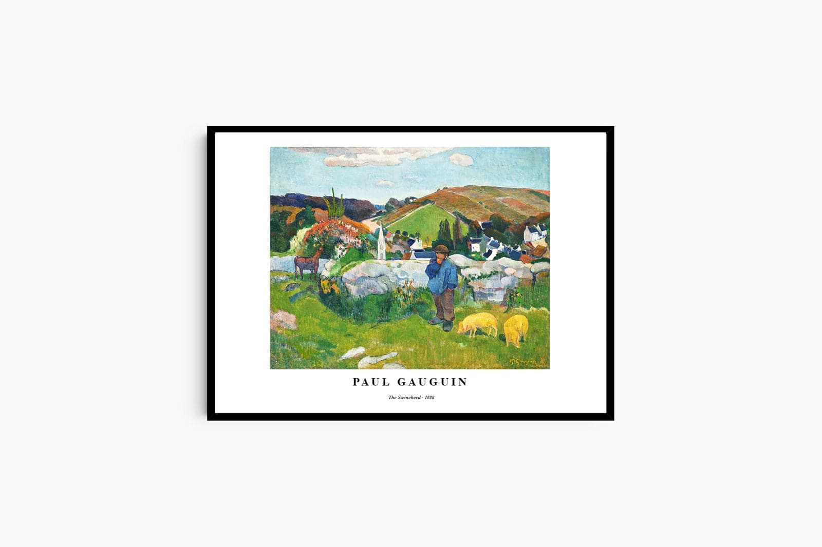 "Paul Gauguin - The Swineherd Poster"