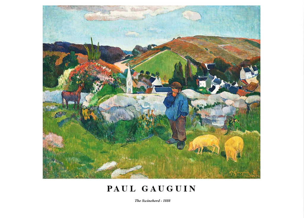 "Paul Gauguin - The Swineherd Poster"