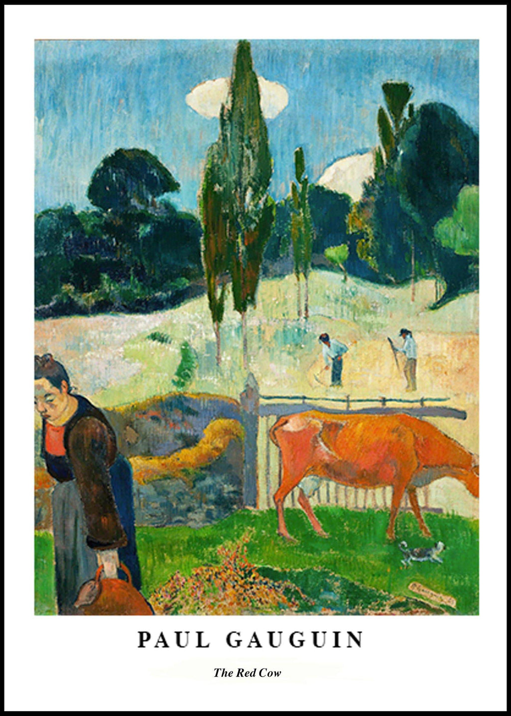 "Paul Gauguin - The Red Cow Poster"
