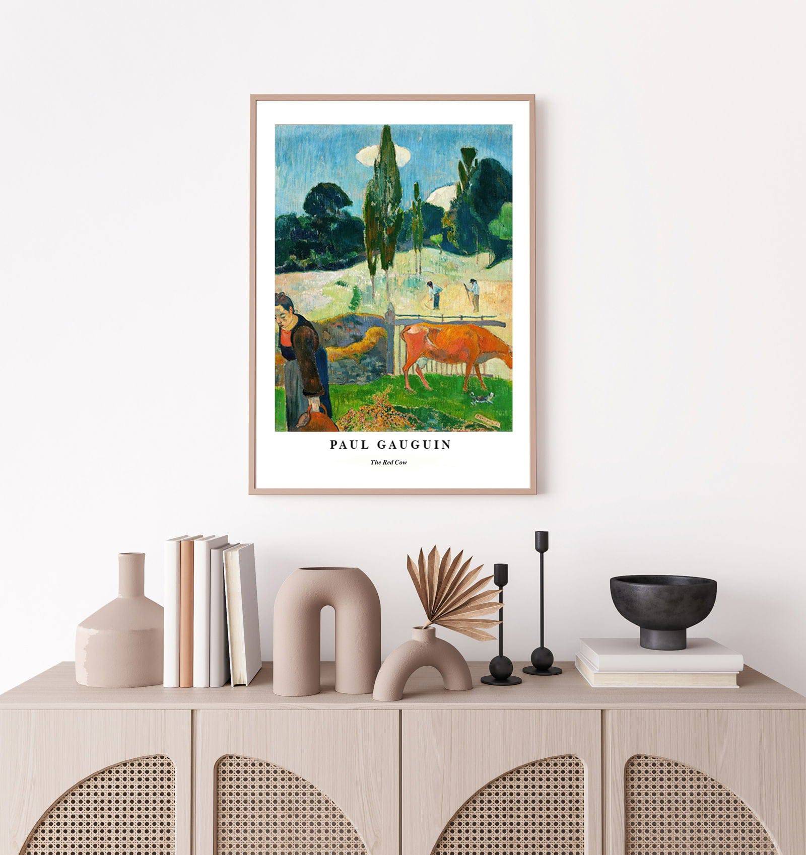 "Paul Gauguin - The Red Cow Poster"