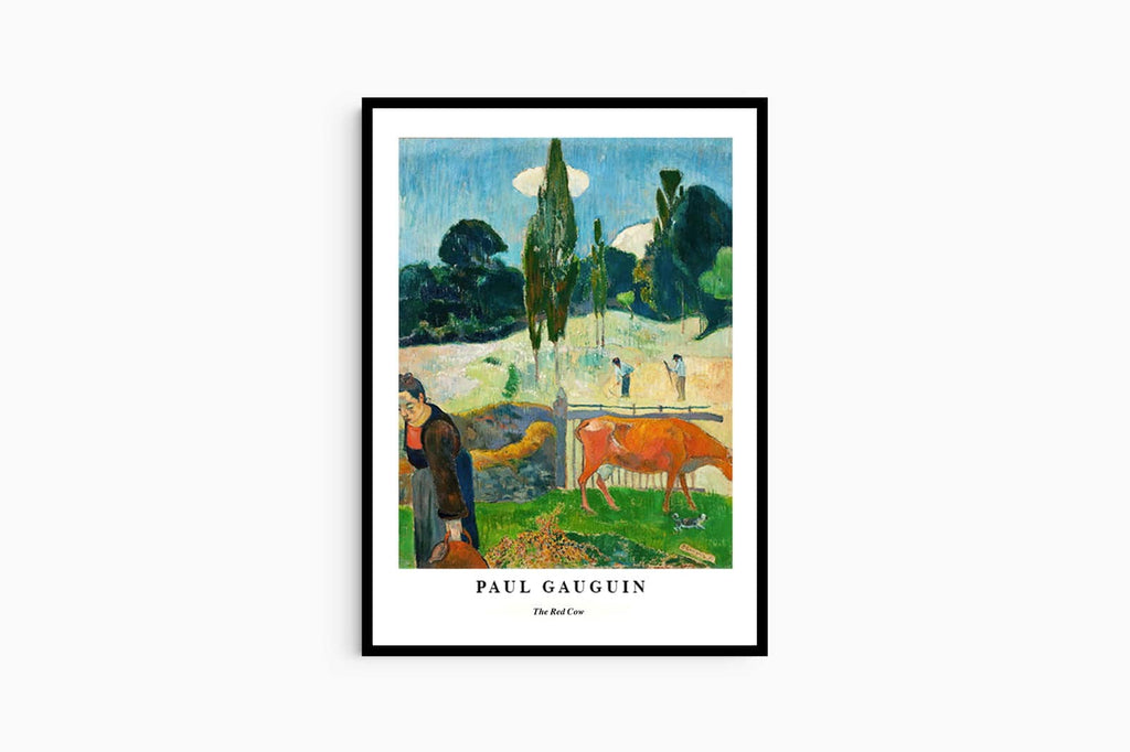 "Paul Gauguin - The Red Cow Poster"