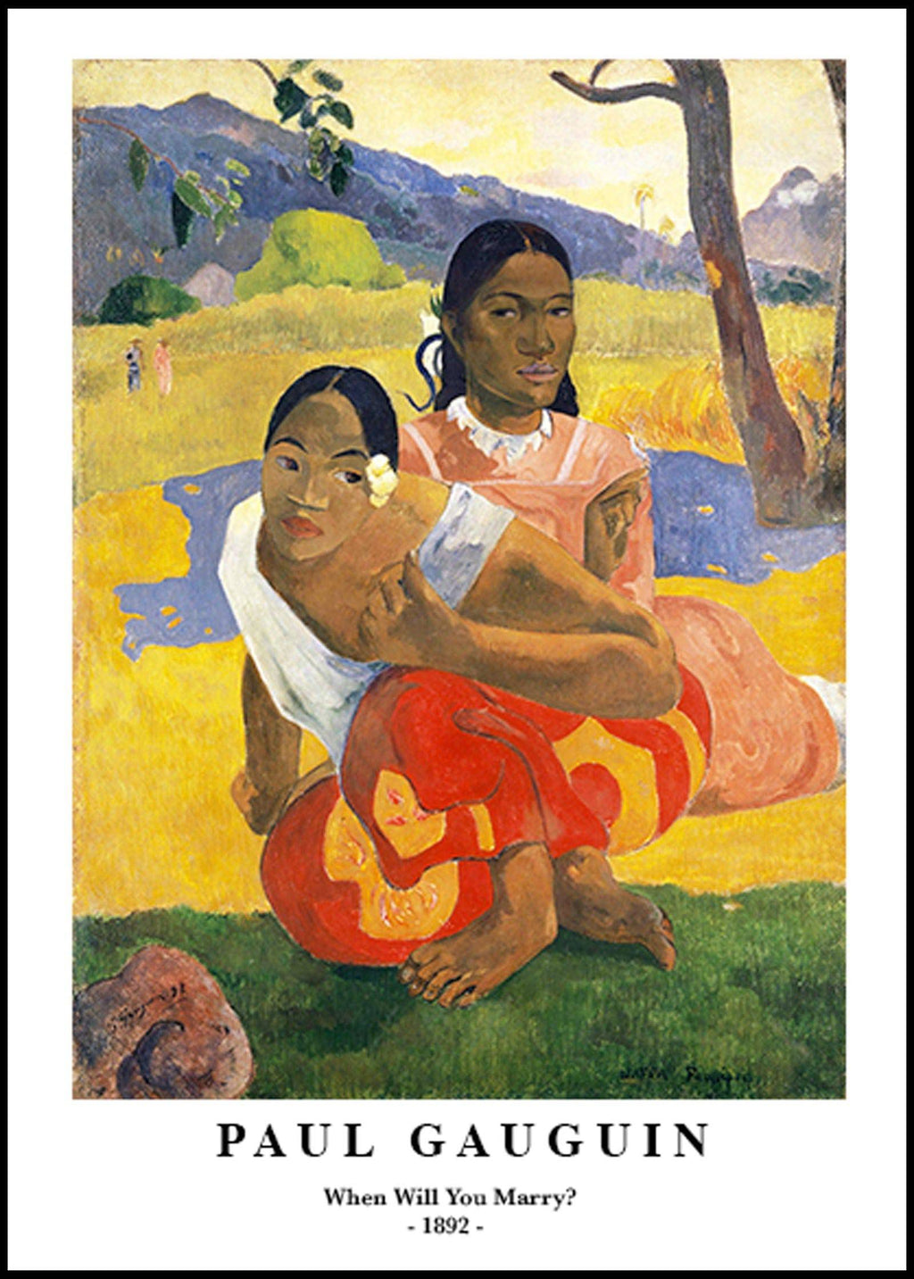 "Paul Gauguin - When Will You Marry? Poster"