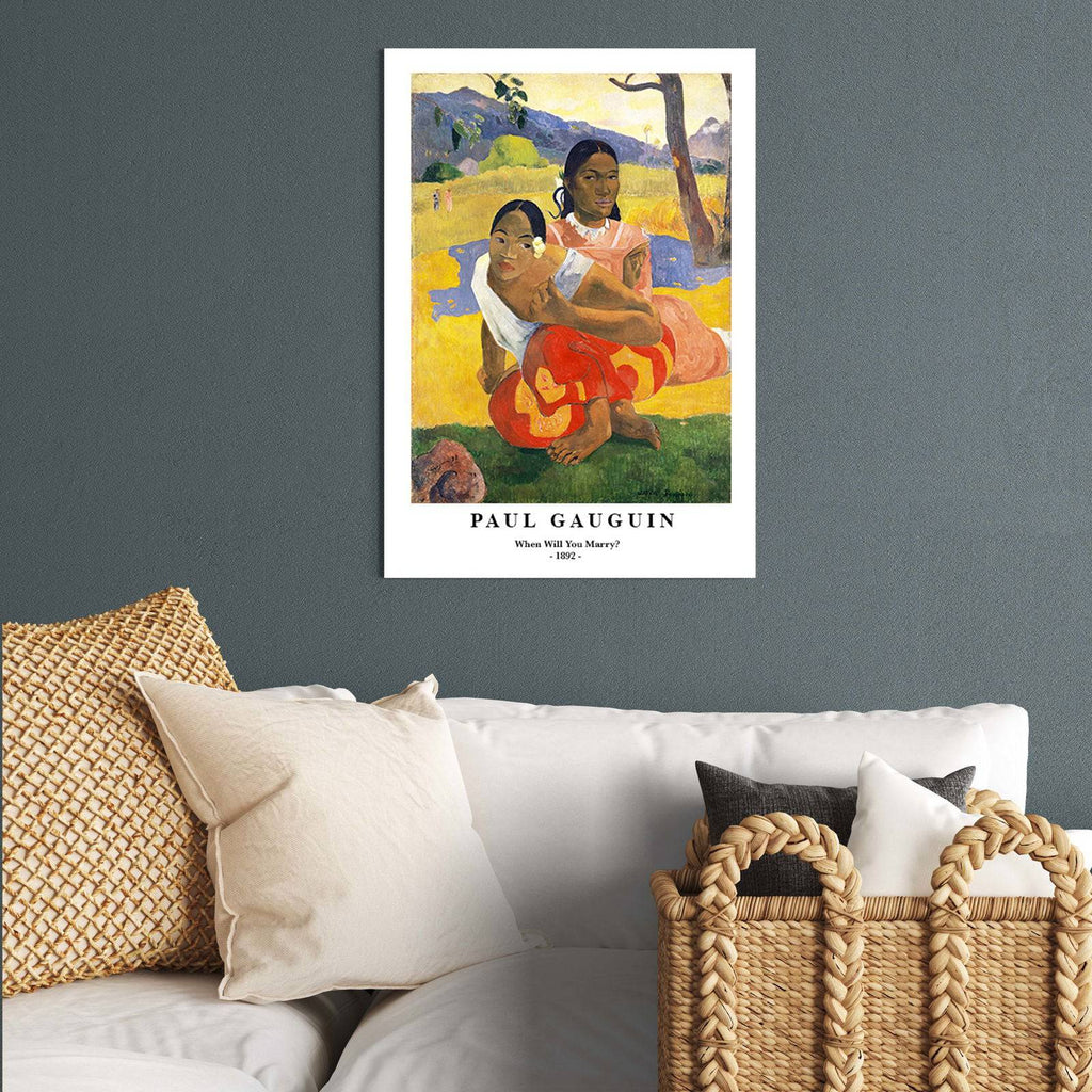 "Paul Gauguin - When Will You Marry? Poster"