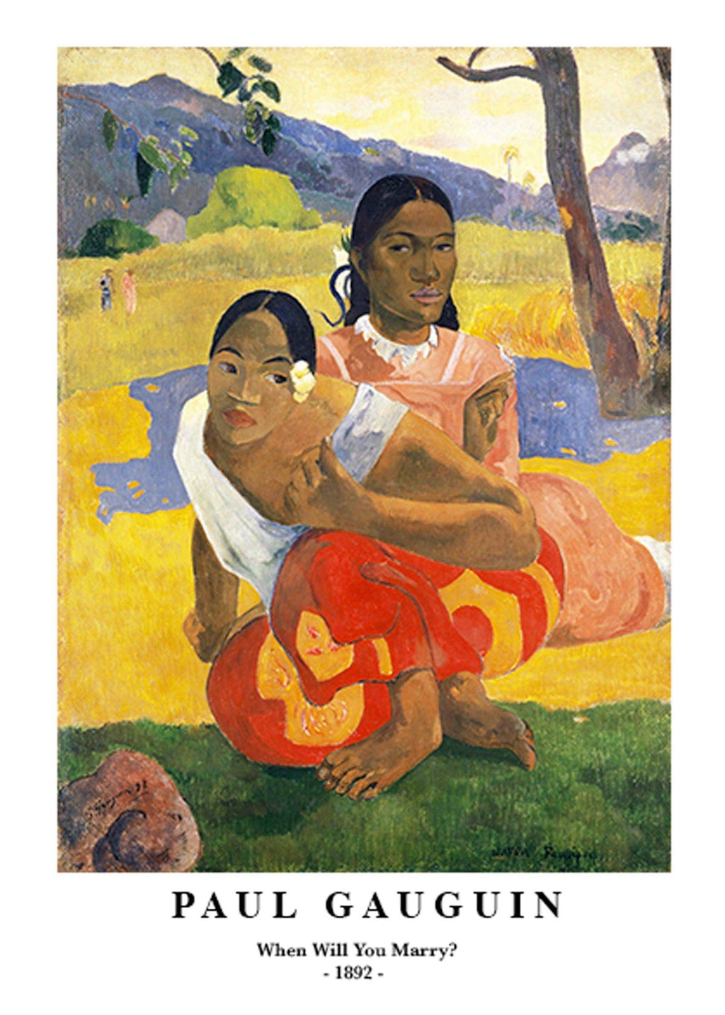 "Paul Gauguin - When Will You Marry? Poster"