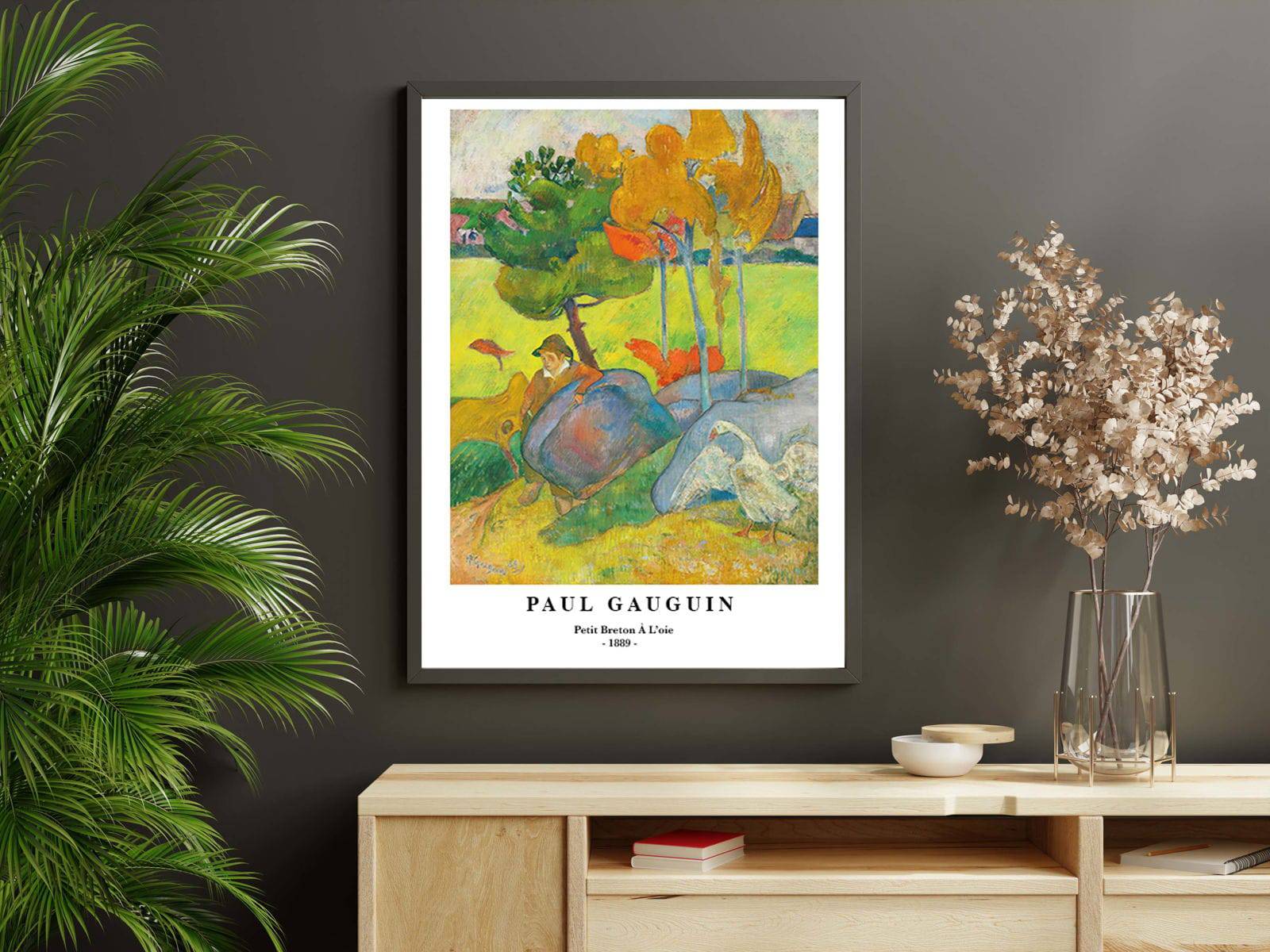 "Paul Gauguin - Petit Breton à L'oie Poster"