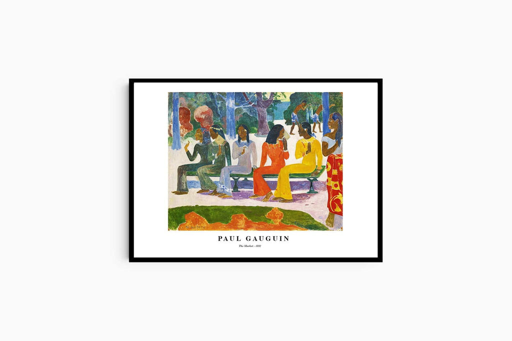 "Paul Gauguin - The Market Poster"