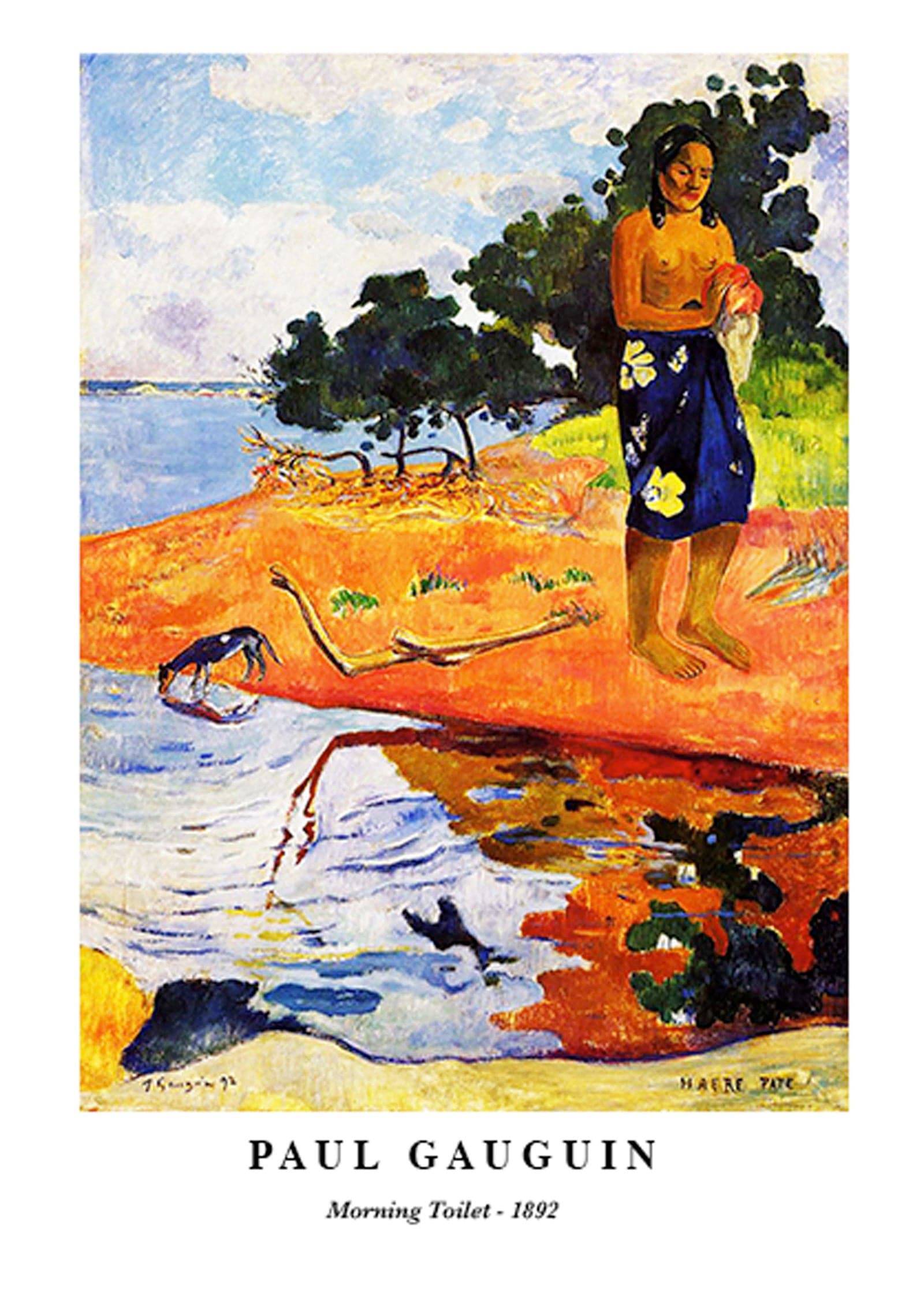 "Paul Gauguin - Morning Toilet Poster"