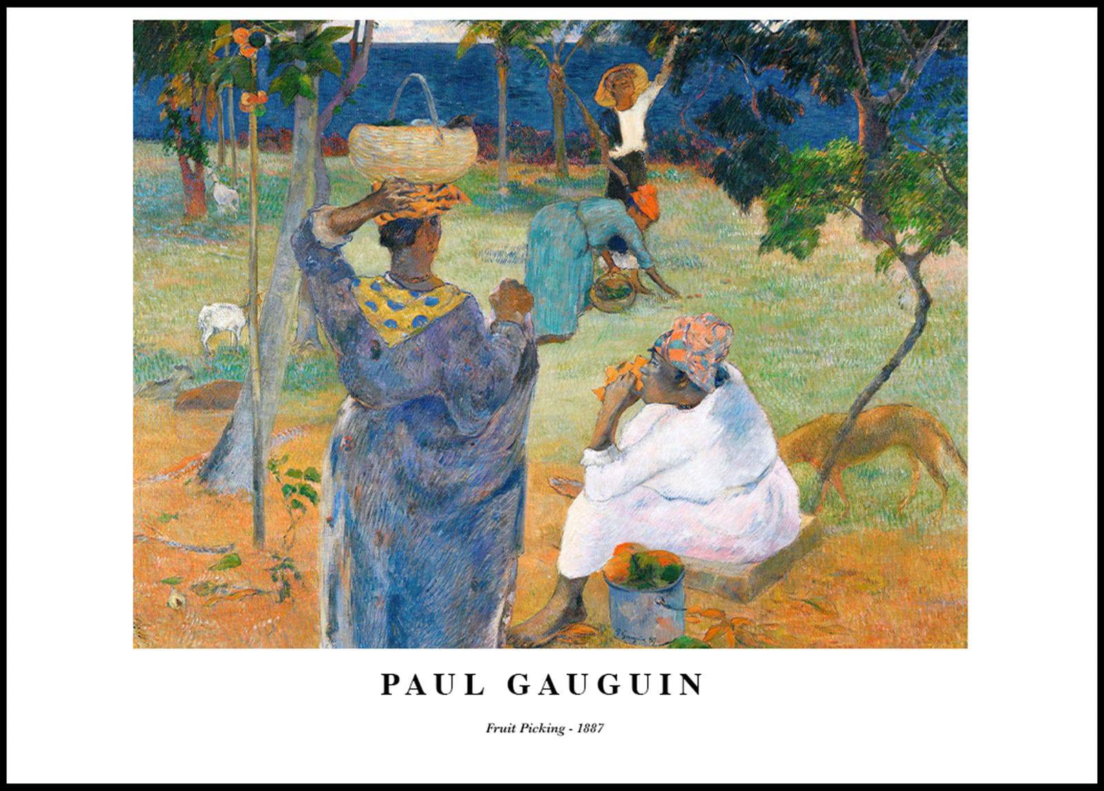 "Paul Gauguin - Fruit Picking Poster"