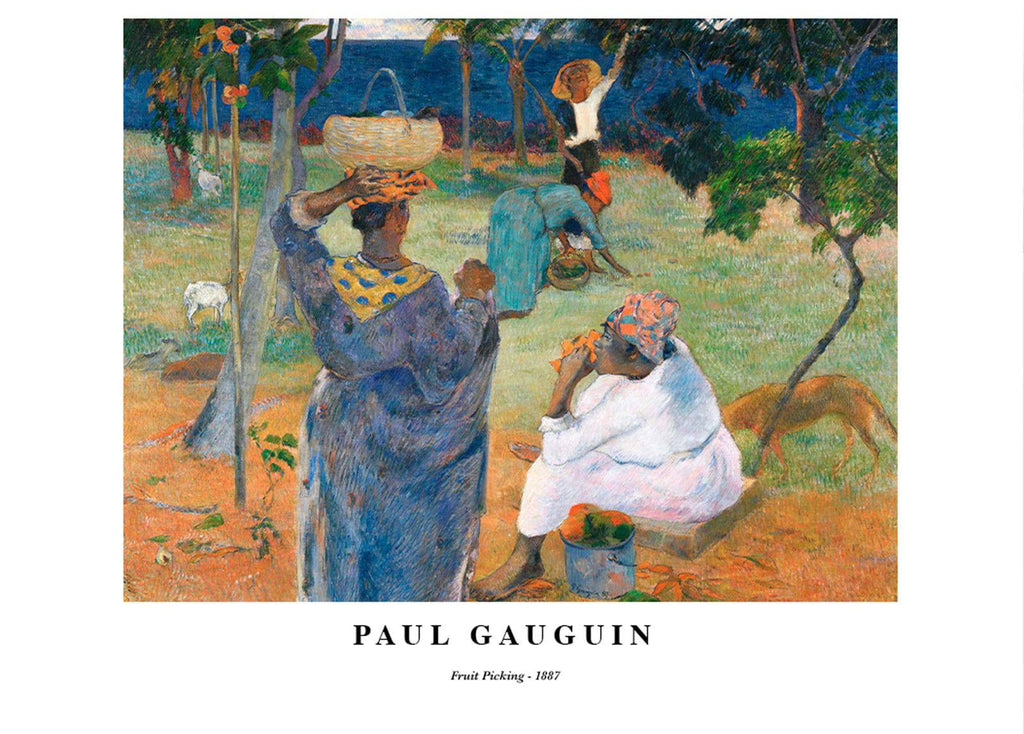 "Paul Gauguin - Fruit Picking Poster"